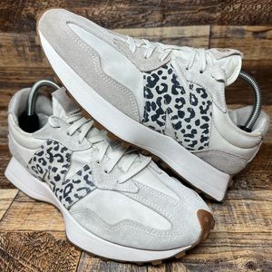 New Balance 327 Leopard Sneakers Shoes ANIMAL PRINT Logo Sea Salt Women’s 9.5